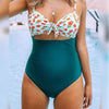 Sexy European And American Swimwear High Printed Maternity Swimwear
